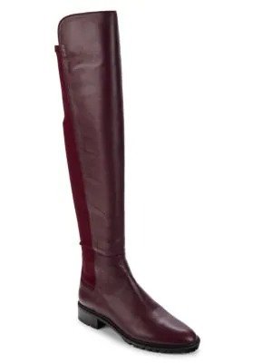 City Leather Over The Knee Boots