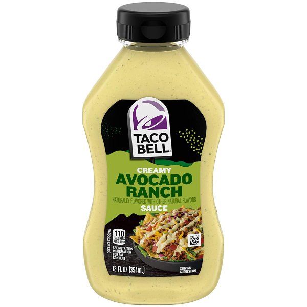Taco Bell 牛油果田园奶油沙拉酱12oz 8瓶