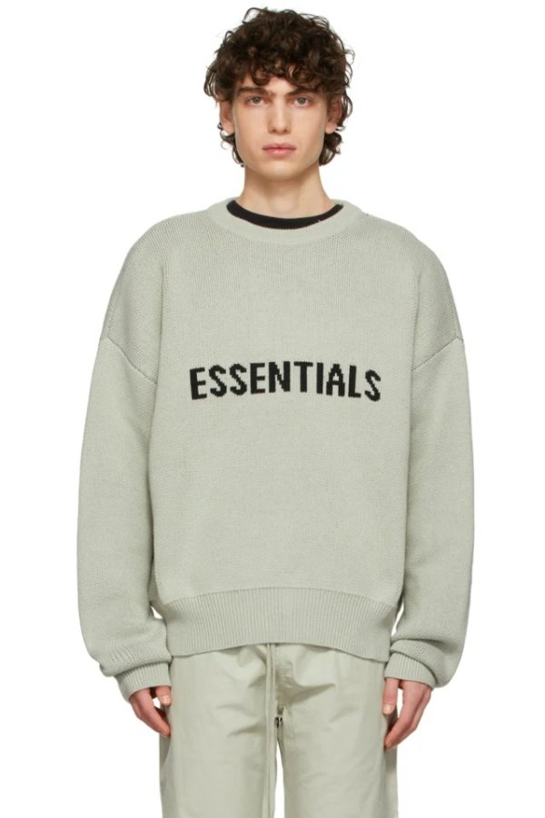 SSENSE Exclusive Green Knit Pullover Sweater