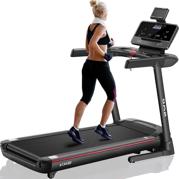 Treadmills for Home, Folding Treadmill with 15% Auto Incline for Running Jogging Walking with Large Running Area, 36 Preset Programs, Running Machine for Home Exercise