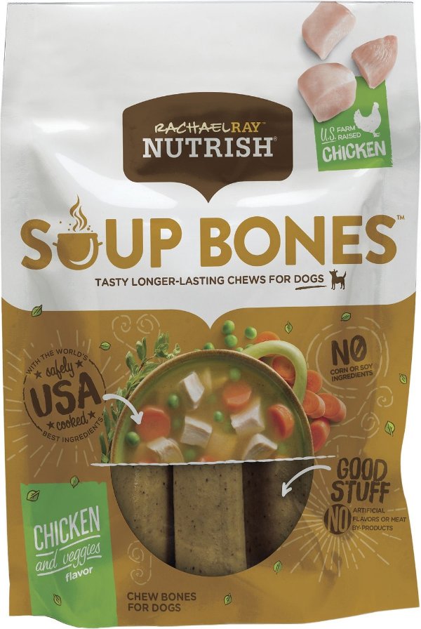 Soup Bones Chicken & Veggies Flavor Dog Treats, 23.1-oz bag - Chewy.com