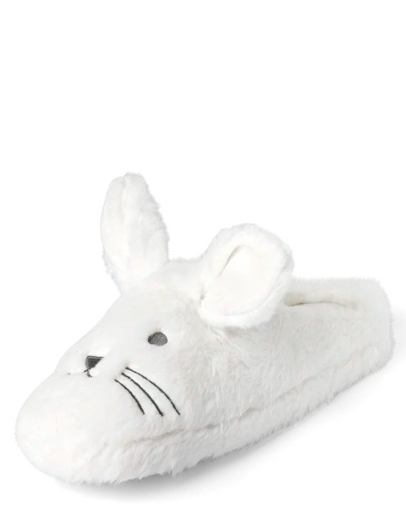 Unisex Adult Matching Family Bunny Slippers | The Children's Place - WHITE