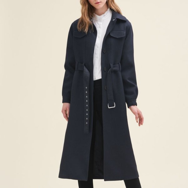 GINTA Long wool coat