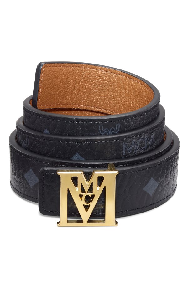 Mena Embellished Buckle Leather Belt