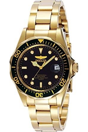 Men's Pro Diver 37.5mm Stainless Steel and Gold Tone Watch