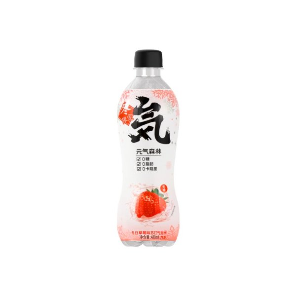 Genki Forest Sparkling Water Winter Strawberry Flavor 480ml