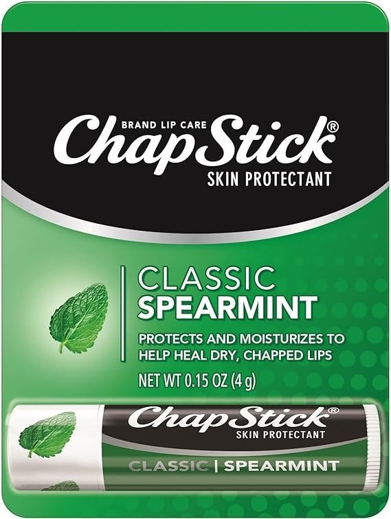 Classic Spearmint Lip Balm Tube, Spearmintfor Lip Care - 0.15 Oz