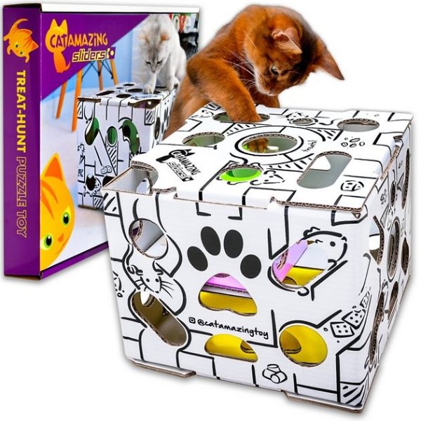 Sliders Interactive Treat Maze & Puzzle Cat Toy - Chewy.com
