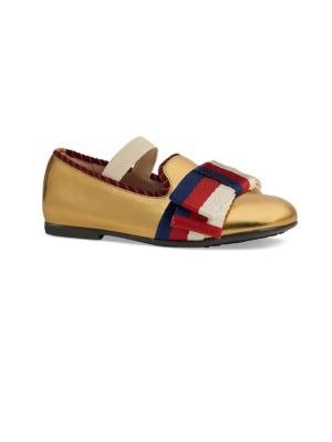 Gucci - Kid's Bow Ballerina Loafers