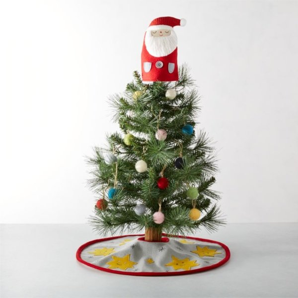 Whimsy Santa Mini Tabletop Christmas Tree Set for Kids + Reviews | Crate & Kids