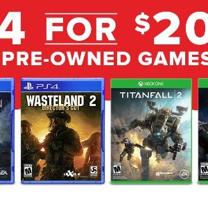 Gamestop Pre Owned Game Sale