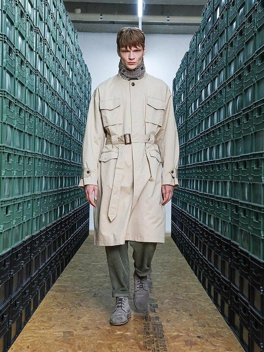 Check Point Trench Coat_Beige