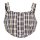 Checked cotton-blend bustier