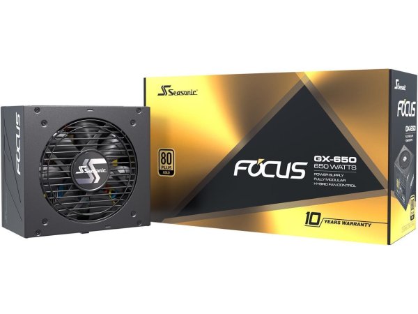 FOCUS GX-650, 650W 80+ Gold, Full-Modular PSU