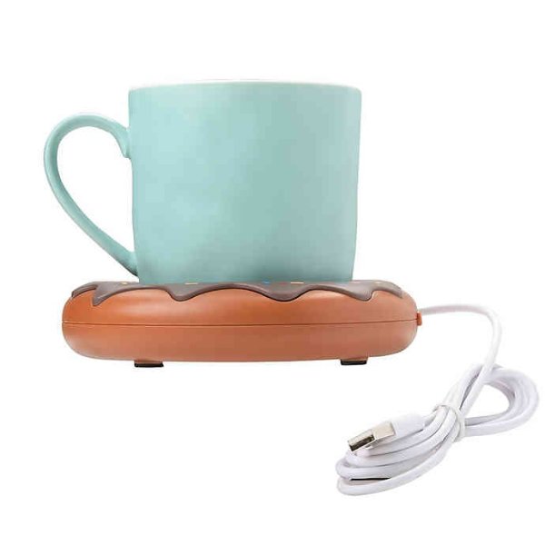 Donut USB Mug Warmer in Brown