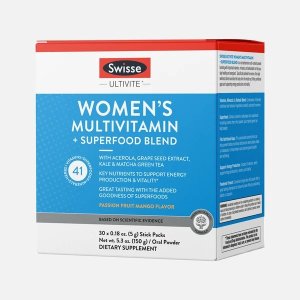SwisseWomen’s Multivitamin + Superfood | Energy & Vitality Boost | Swisse