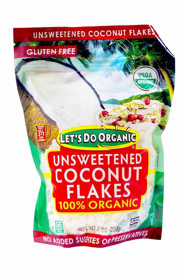 Edward & Sons Trading Co. Unsweetened Coconut Flakes, 7 Ounce (Pack of 12)