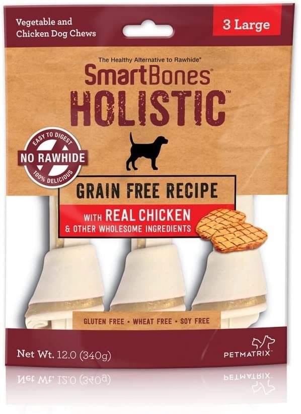 SmartBones Holistic, Rawhide-Free Dog Chews, Gluten/Wheat/Soy Free
