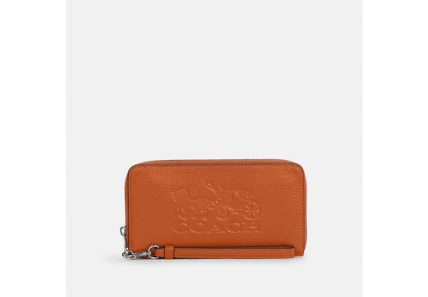 Long Zip Around Wallet With Horse And Carriage