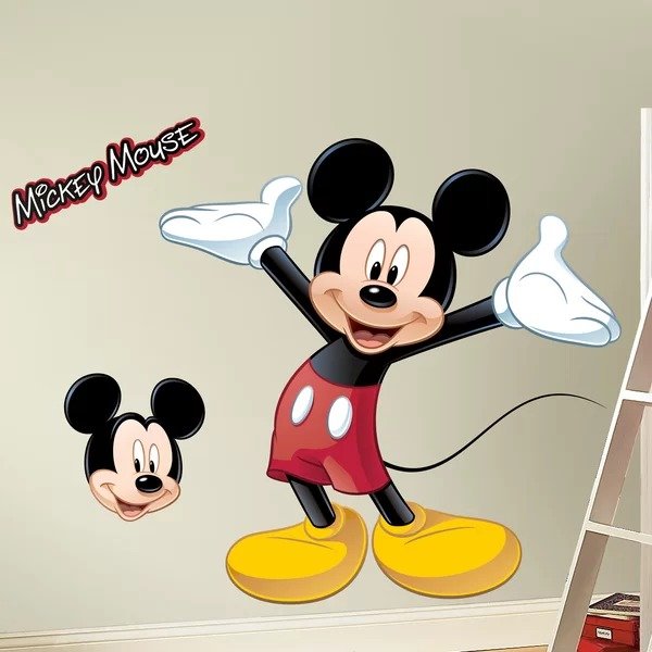 Mickey Mouse Wall DecalMickey Mouse Wall DecalRatings & ReviewsCustomer PhotosQuestions & AnswersShipping & ReturnsMore to Explore