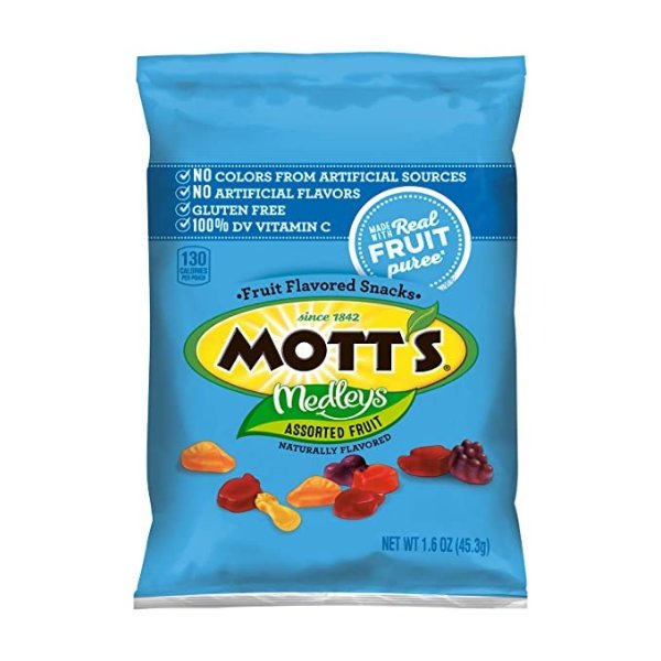 Mott's 什锦水果口味软糖 1.6oz 144包