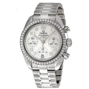 Omega Speedmaster Diamond Bezel Automatic Chronograph Ladies Watch 324.15.38.40.05.001 
