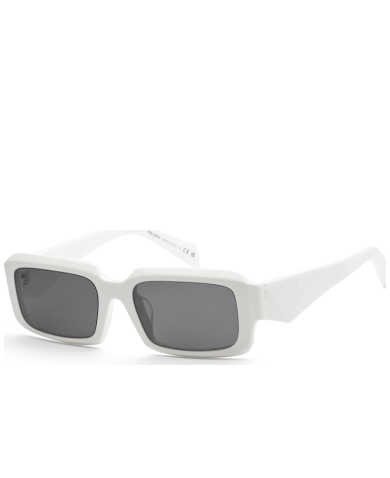 Prada Men's White Irregular Sunglasses SKU: PR-27ZSF-17K08Z-55 UPC: 8056597875448
