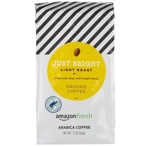 AmazonFresh Just Bright轻度烘焙咖啡粉 12oz 享受好味道
