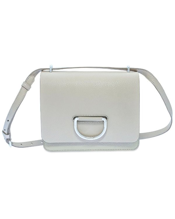 D-ring Stone & Turquoise Leather Shoulder Handbag 8010541