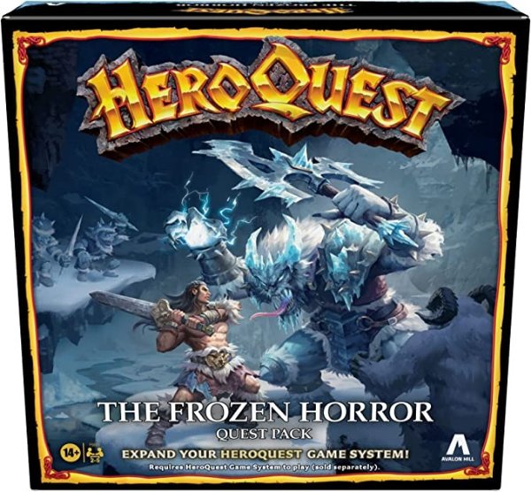 Gaming Avalon Hill HeroQuest The Frozen Horror Quest Pack, Dungeon Crawler Game for Ages 14+, Requires HeroQuest Game System to Play