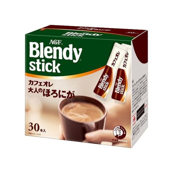 AGF Blendy Stick Cafe Au Lait Slightly Bitter Taste (9g X 30pcs)
