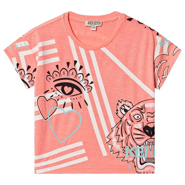 Pink All Over Print Short Sleeve T-Shirt | AlexandAlexa