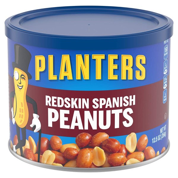 Spanish Redskin Peanuts, 12.5 Oz, Pack of 6