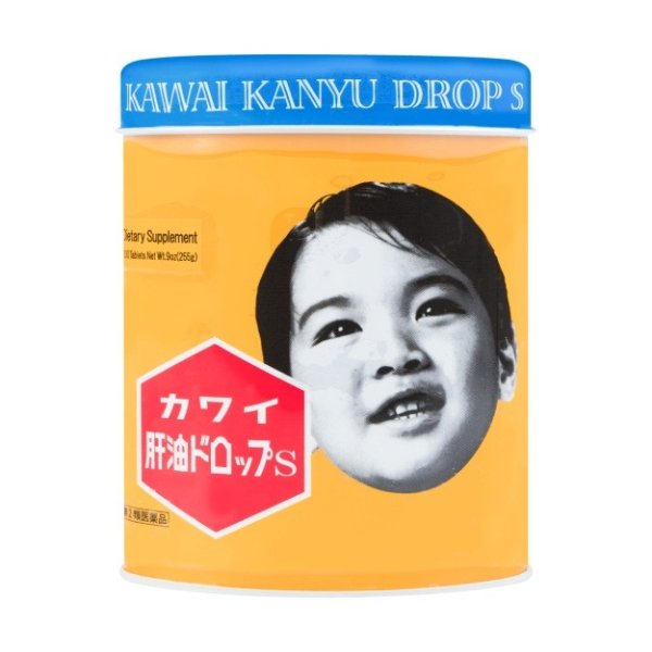 日本KAWAI 可咀嚼肝油丸维生素A&D鱼肝油 300粒 255g