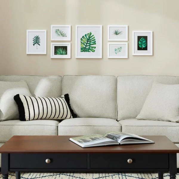 White Gallery Wall Frame (Set of 7)