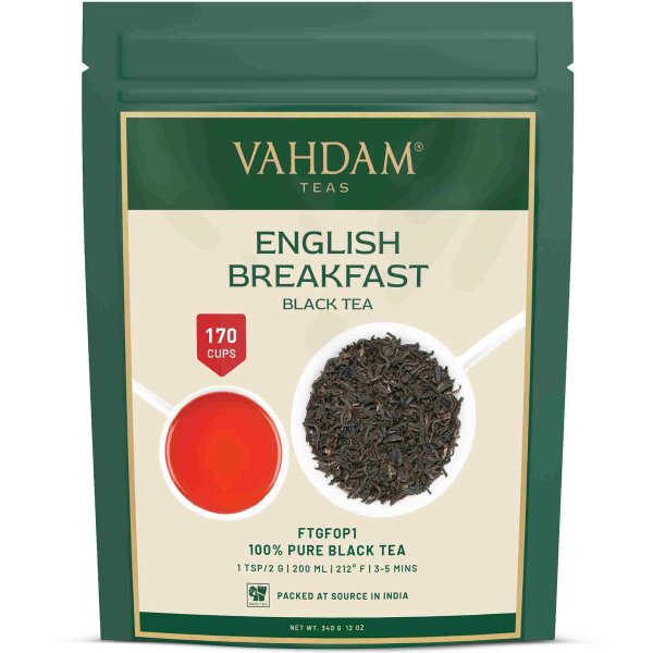 Classic English Breakfast Black Tea, 12oz