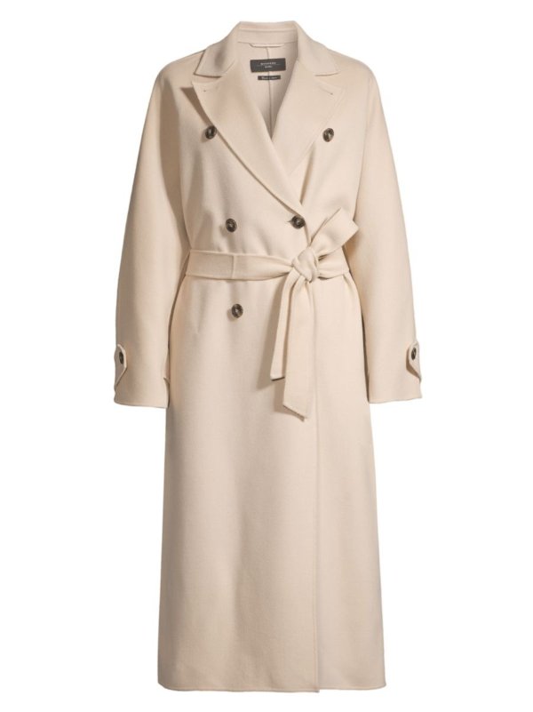 Affetto Wool-Blend Trench Coat