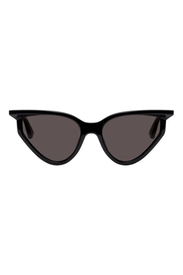 Black Extreme Rim Cat-Eye Sunglasses