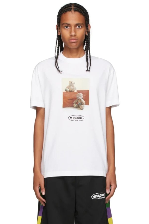 White Missoni Edition Bear T-Shirt