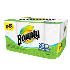 送$5礼卡！Bounty厨房纸巾大卷装24卷