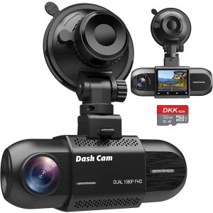 DKK Cam Front and Inside, Dual Dash Cam 1080P