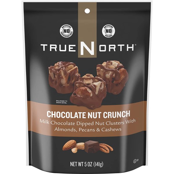 True North Nut Clusters, Chocolate Nut Crunch, 5 Ounce (Pack of 6)