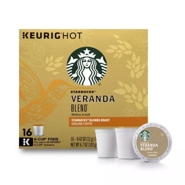 Veranda Blend Blonde Light Roast Coffee - Keurig K-Cup Pods - 16ct