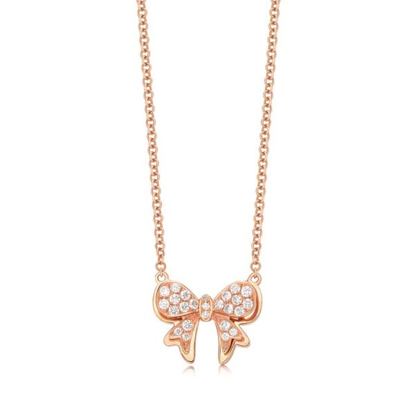 18K Rose Gold Diamond Necklace | Chow Sang Sang Jewellery eShop