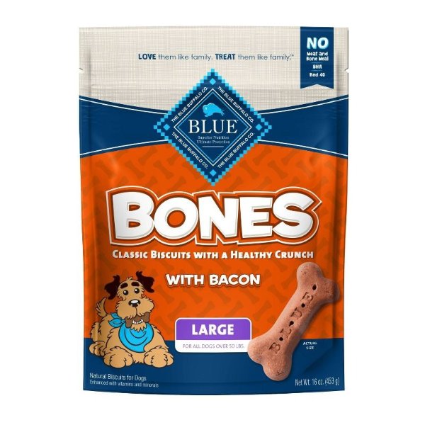 Bacon Flavored Dog Biscuits Dog Treats - Large - 16oz