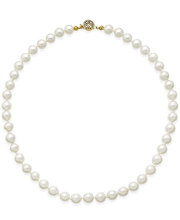Gold-Tone Imitation Pearl Collar Necklace, Created for Macy's