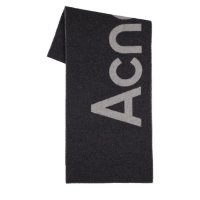 Acne logo羊毛围巾