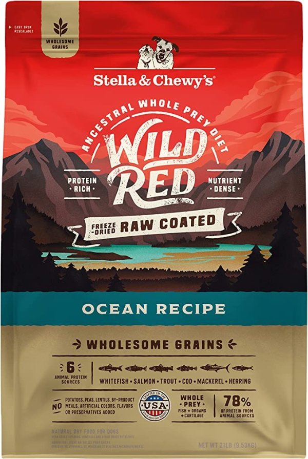 Wild Red Raw Coated Kibble Dry Dog Food