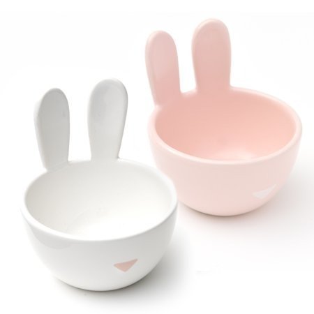 Ceramic Bunny Bowl Set, 2 pc