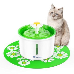 Cat Fountain 1.6L Automatic Pet Water Fountain Pet Water Dispenser, Dog/Cat Health Caring Fountain and Hygienic Dog Fountain
